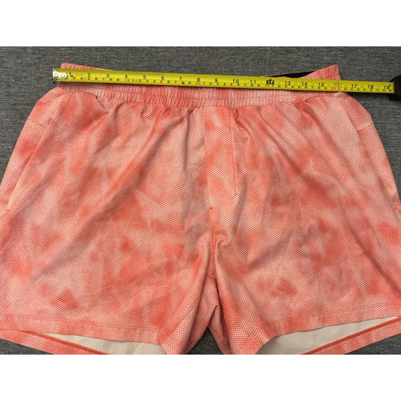 Lululemon Men's Shadow Mesh Red Orange Channel Cross Swim Short Size XL - Picture 3 of 6